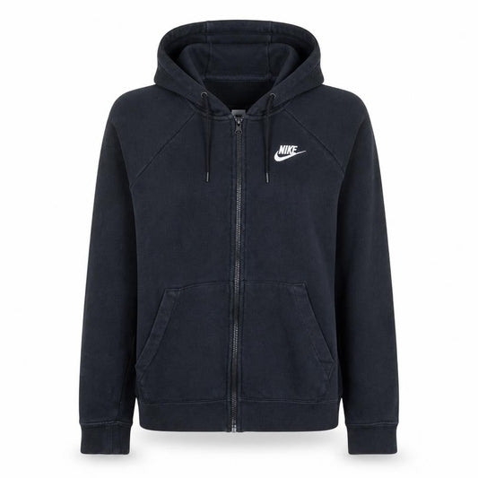 Nike Women’s Black Full Zip Hoodie Small Cotton Blend Lined