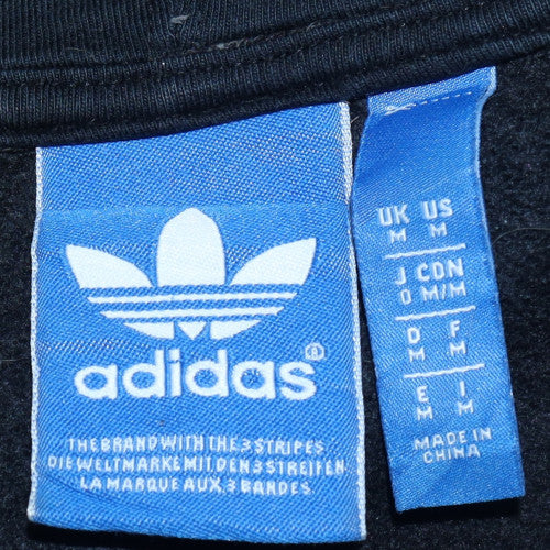 Adidas Mens Black Pullover Hoodie M Sports Fleece Sweatshirt
