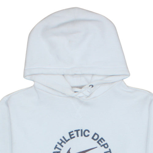 Nike Womens White Athletic Dept Pullover Hoodie UK 20/22 XL Cotton Blend