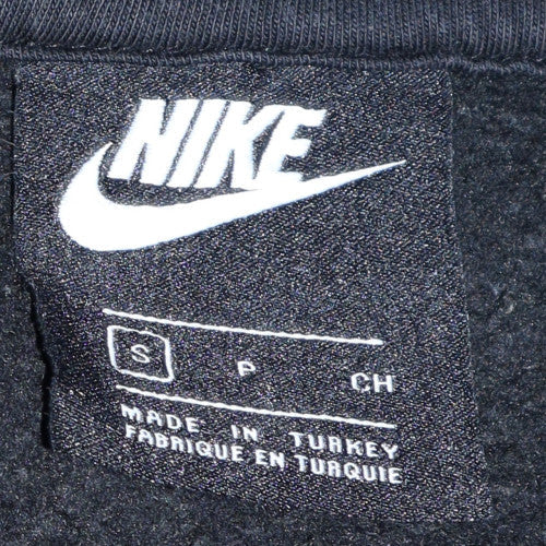 Nike Men's Black Small Pullover Hoodie with Logo Graphic Print