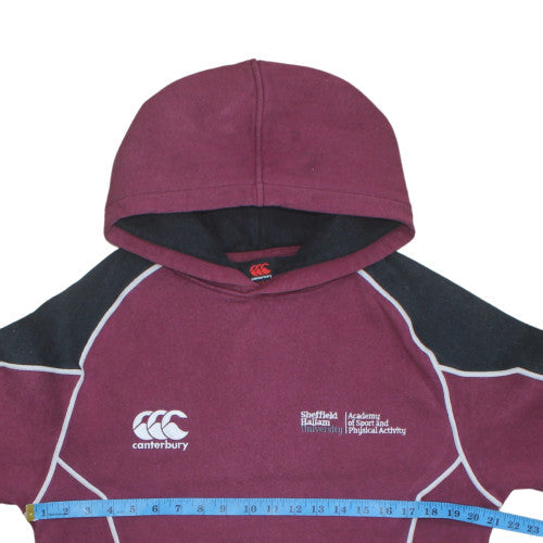 Canterbury Mens Red Pullover Hoodie S Fleece Sheffield Hallam Sportswear