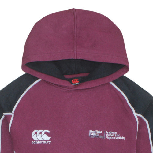 Canterbury Mens Red Pullover Hoodie S Fleece Sheffield Hallam Sportswear