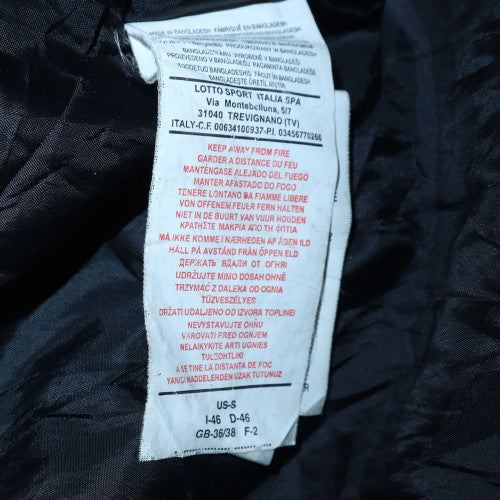 Lotto Men's Black Hooded Parka Jacket Size S Regular Fit