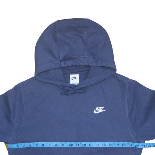 Nike Men’s Blue Pullover Hoodie S Regular Fit Fleece Sportswear