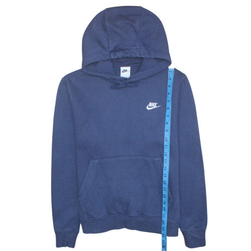 Nike Men’s Blue Pullover Hoodie S Regular Fit Fleece Sportswear