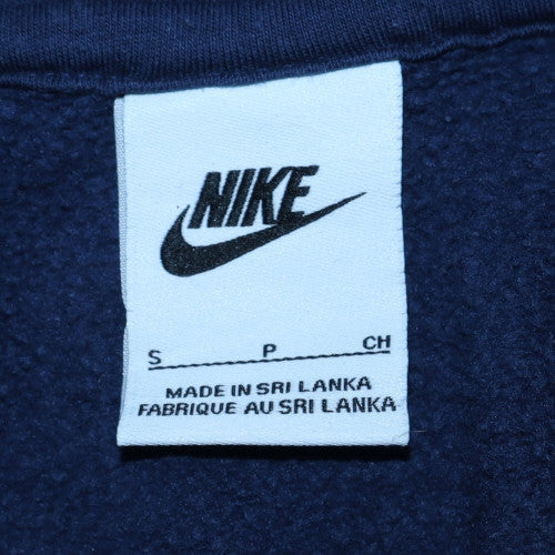Nike Men’s Blue Pullover Hoodie S Regular Fit Fleece Sportswear