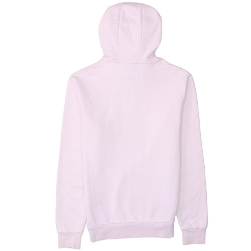 Ellesse Women Pink Pullover Hoodie UK 8 Cotton Blend Logo Casual
