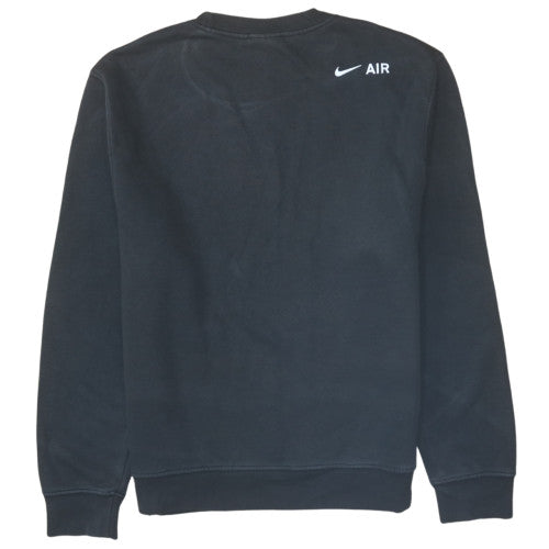 Nike Men's Black Small Pullover Air Logo Fleece Sweatshirt