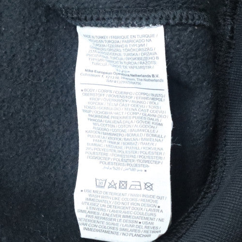 Nike Men's Black Small Pullover Air Logo Fleece Sweatshirt