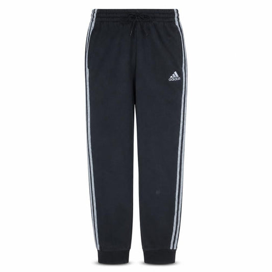 Front view of Adidas Men's Black Jogger Trousers M Fleece Lined Regular Fit