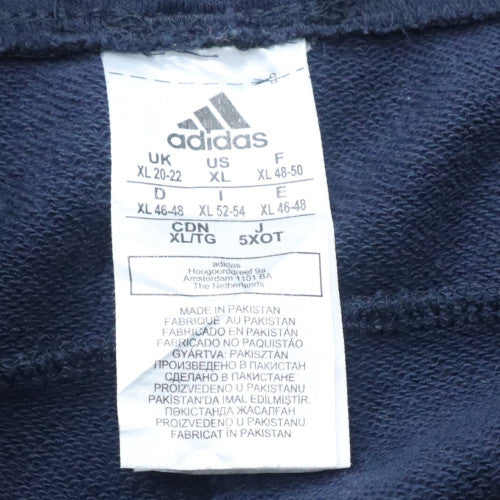 Adidas Womens Blue XL Jogger Trousers Cotton Blend Elastic Waist
