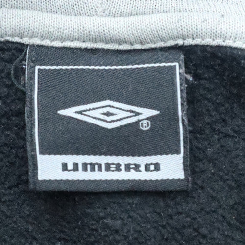 Umbro Mens Black Full Zip Hoodie Size L Sports Fleece Jacket