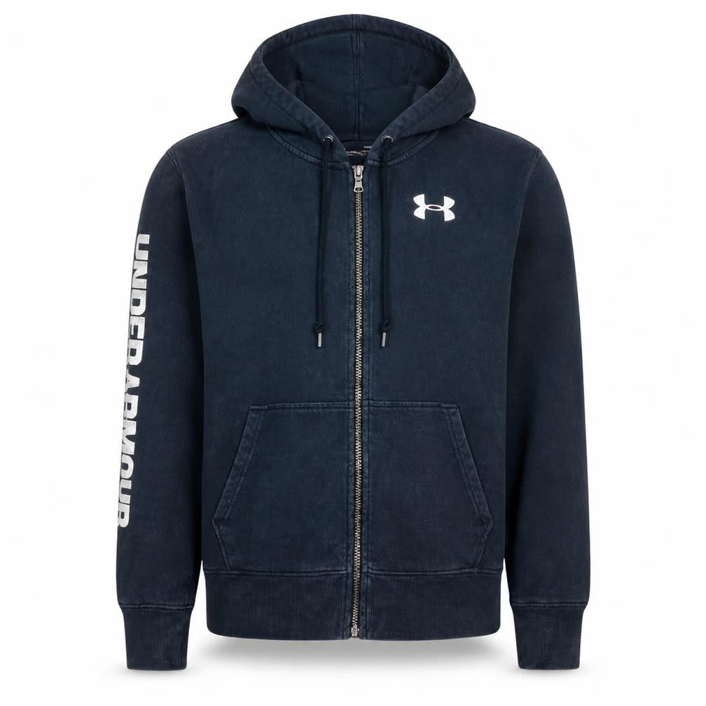 Under Armour Men’s Blue Full Zip Hoodie Size M Sports Fleece