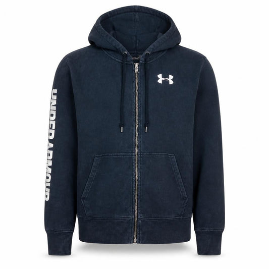 Under Armour Men’s Blue Full Zip Hoodie Size M Sports Fleece