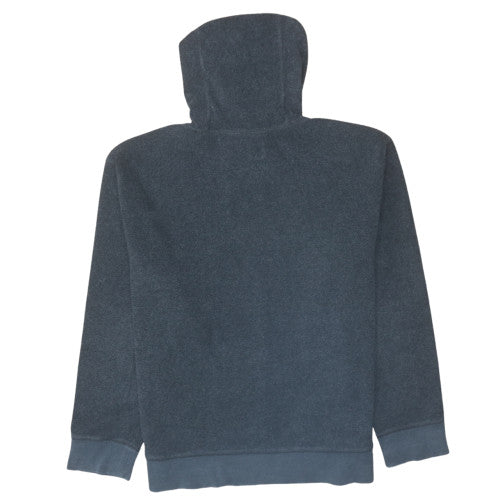 GAP Men's Blue Pullover Hoodie L Fleece Logo Sweatshirt