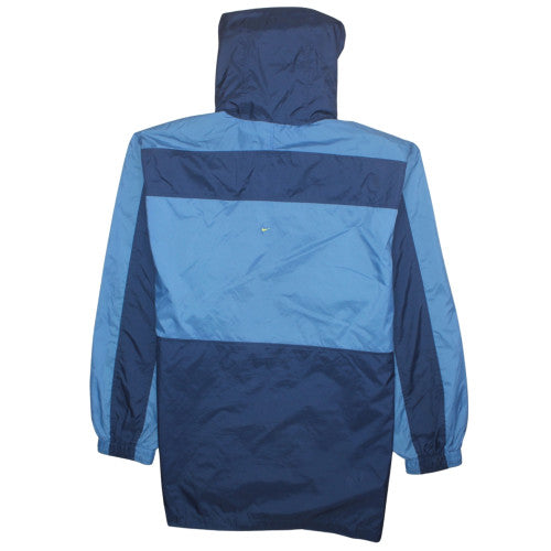 Nike Mens Blue XL Windbreaker Jacket Lightweight Hooded Sportswear