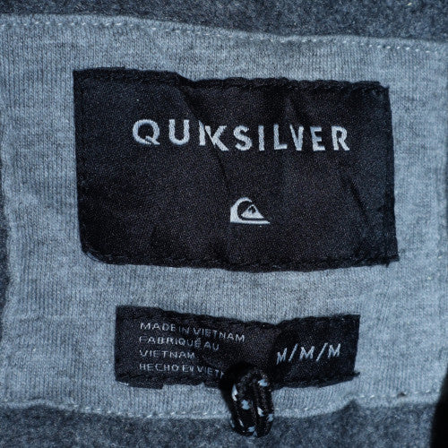 Quiksilver Men’s Black Hooded Parka Jacket Size M Cotton Blend