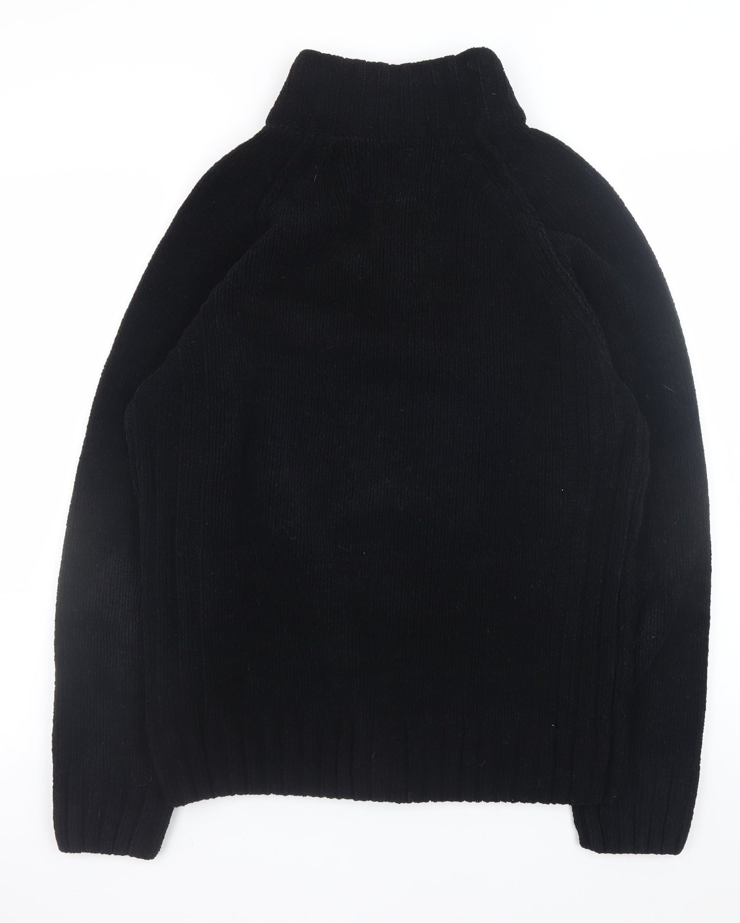 Dissident Men’s Black 1/2 Zip Knit Sweatshirt Size L Regular Fit