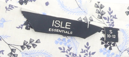 ISLE Essentials Women's Navy Blue Scoop Neck Pullover Jumper Size 10-12