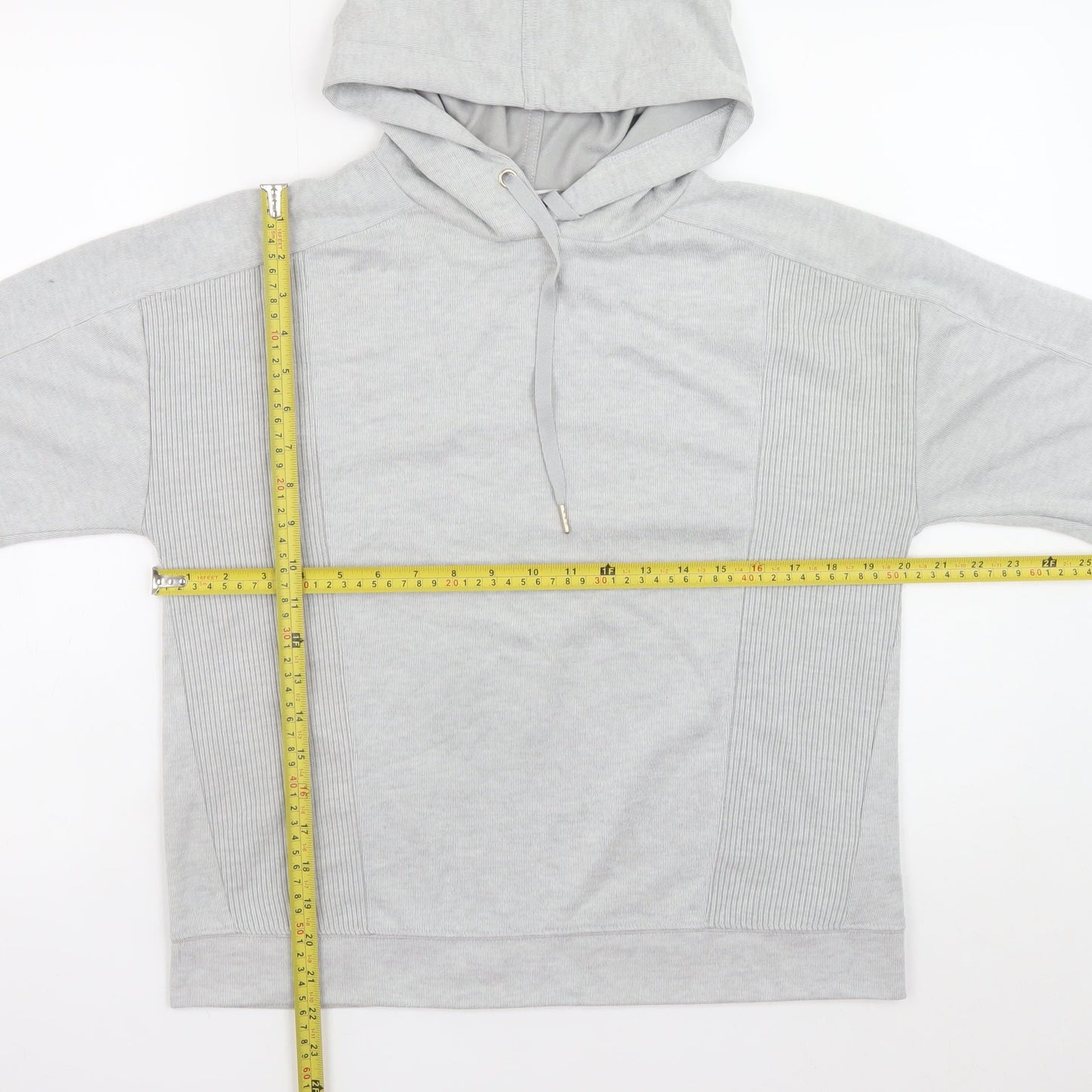 F&F Men's Grey Pullover Hoodie Jumper Size S Regular Fit