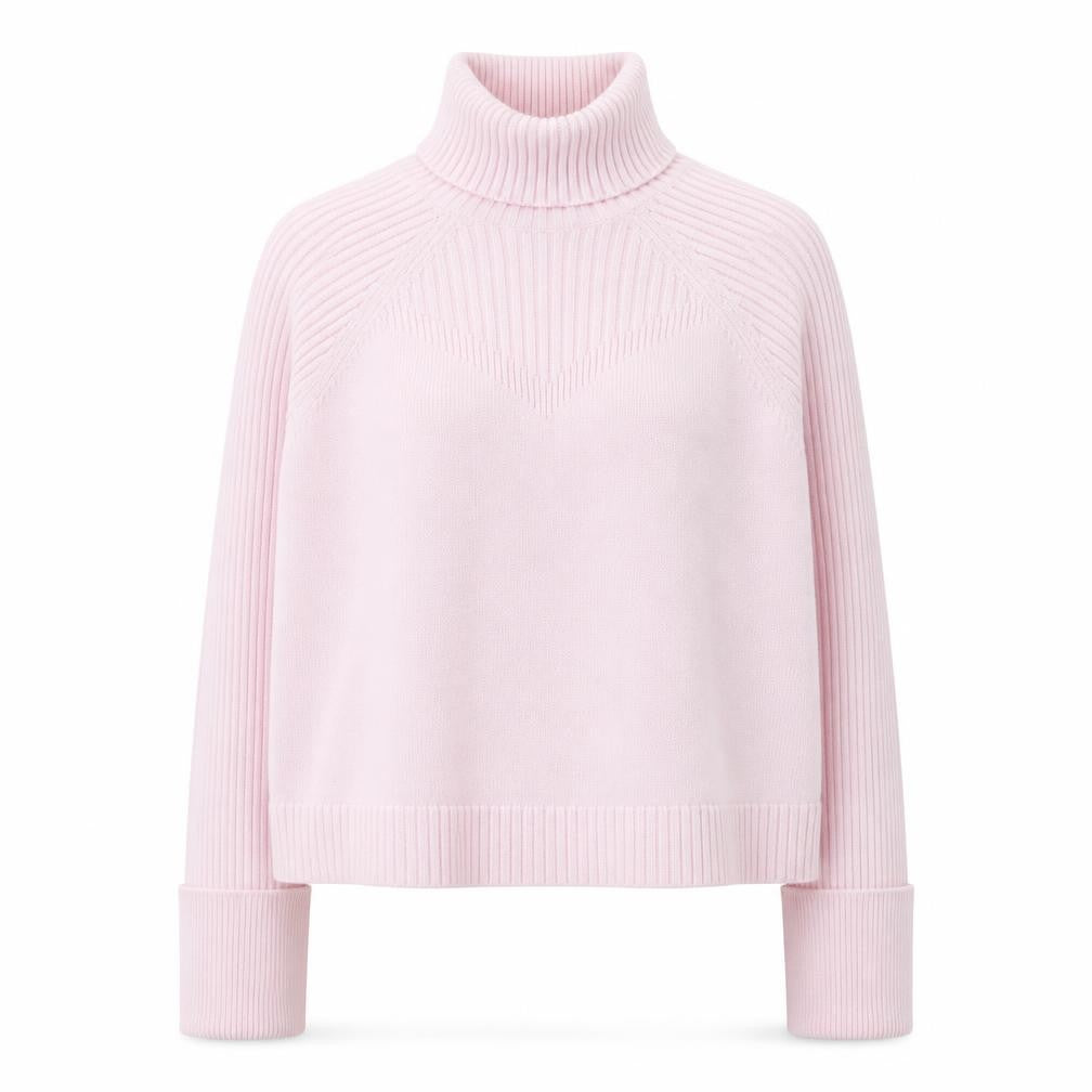 River Island Women’s Pink Roll Neck Knit Jumper Medium