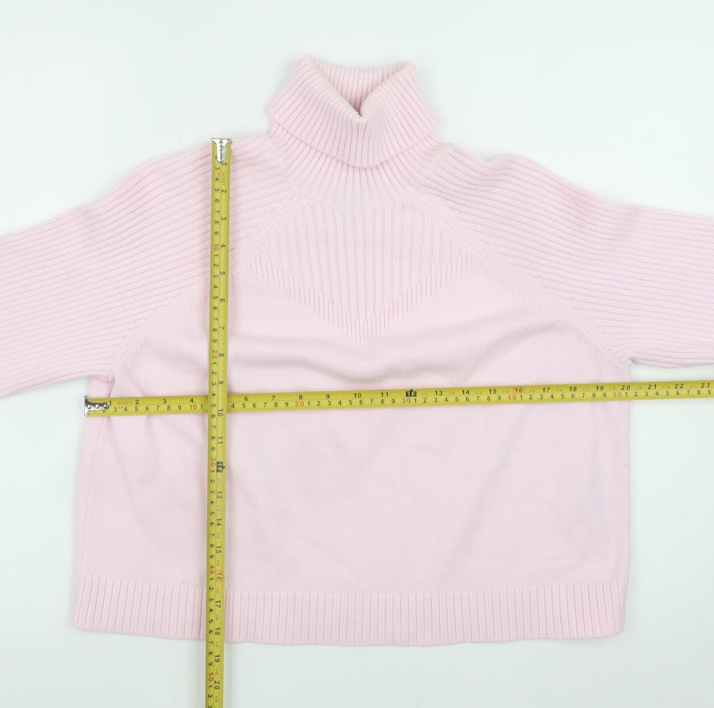 River Island Women’s Pink Roll Neck Knit Jumper Medium