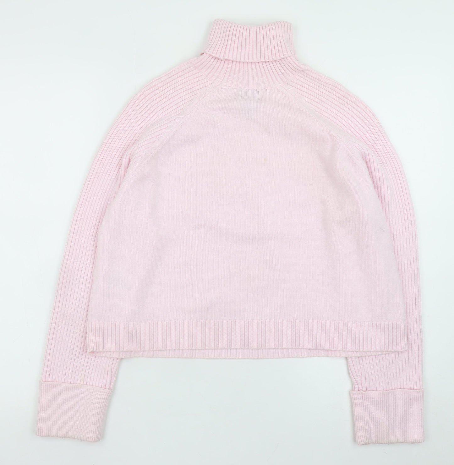 River Island Women’s Pink Roll Neck Knit Jumper Medium
