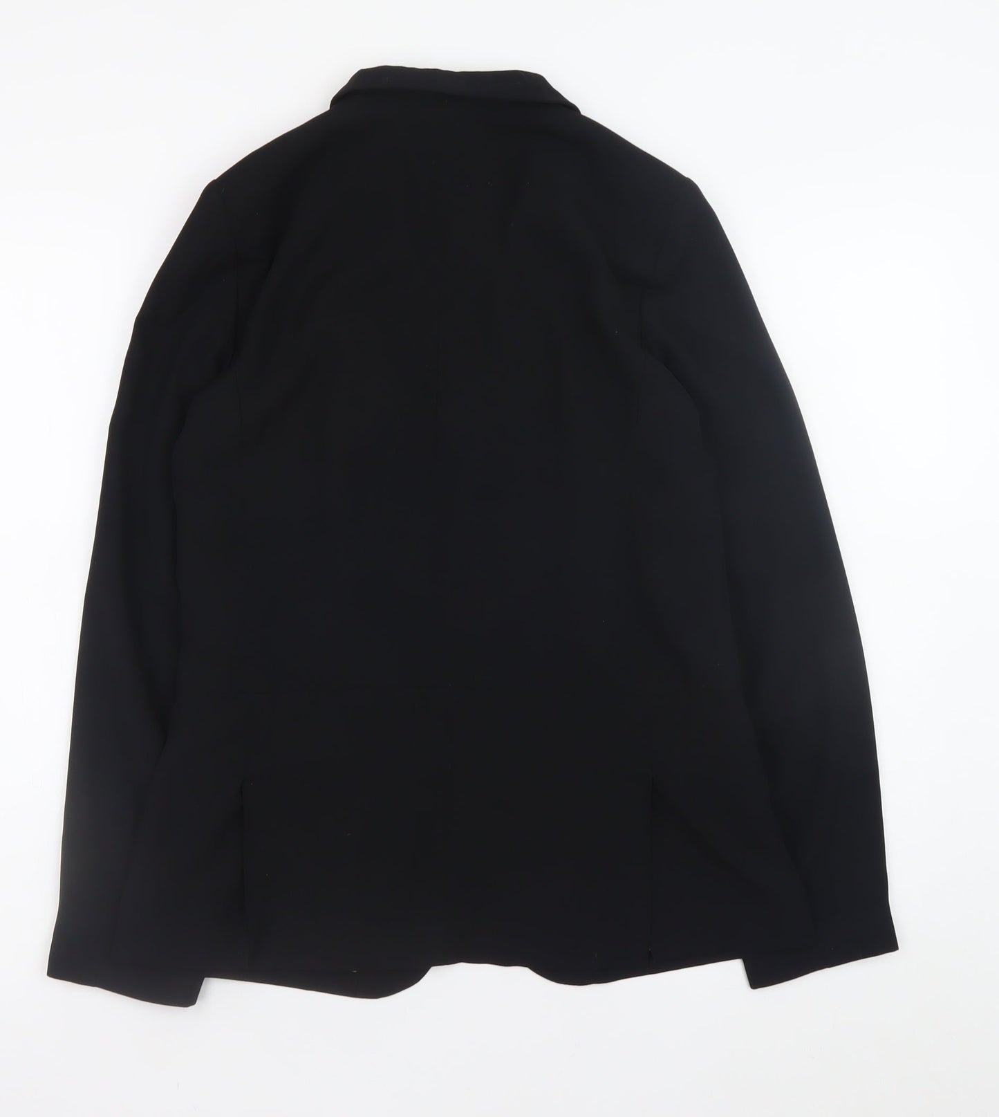 New Look Women's Black Blazer Size 10 Lined Single-Breasted Jacket