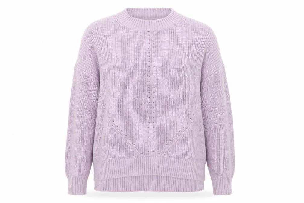 FatFace Women’s Purple Cotton Crew Neck Long Sleeve Jumper Size 16