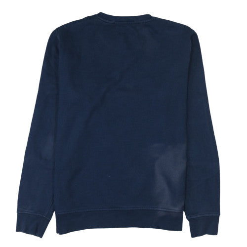 Levi's Men's Blue Crew Neck Pullover Sweatshirt Size L Logo Fleece
