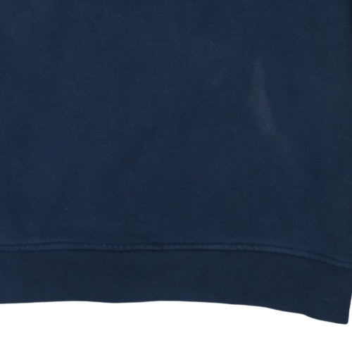 Levi's Men's Blue Crew Neck Pullover Sweatshirt Size L Logo Fleece