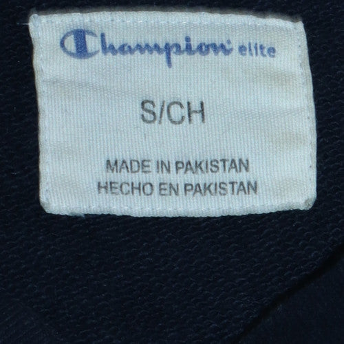 Champion Men's Blue Embroidered Logo Pullover Sweatshirt Size S