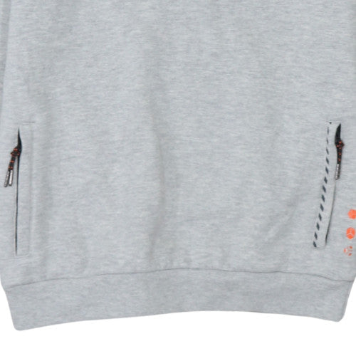 Umbro Boys Grey Hoodie Pullover Graphic Print Hooded Sweatshirt Size M