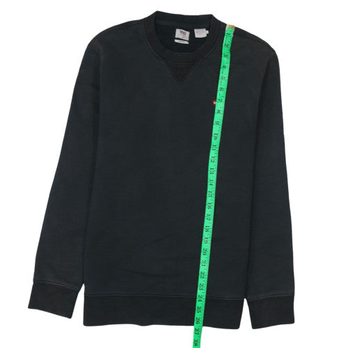 Levi's Men's Black Crew Neck Pullover Sweatshirt Size S