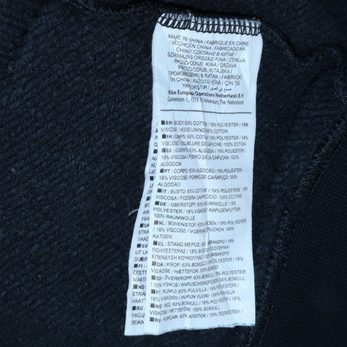 Nike Women's Black Full Zip Hoodie Small Cotton Blend