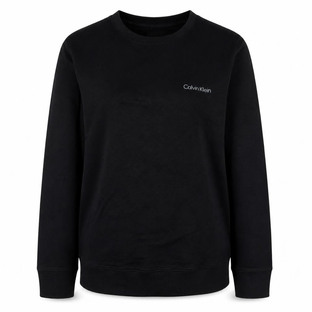 Calvin Klein Women's Black Small Pullover Sweatshirt Cotton Blend