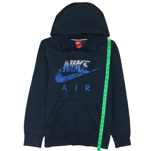 Nike Men's Blue Pullover Hoodie S Regular Fit Graphic Sportswear