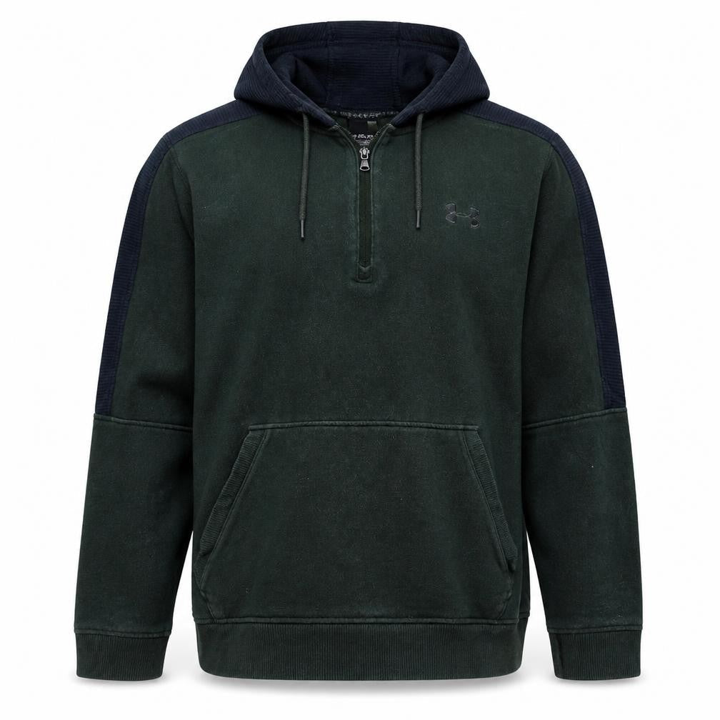 Under Armour Men's Green XL Half Zip Hoodie Fleece Pullover