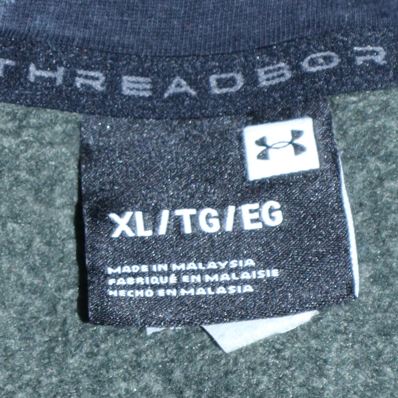 Under Armour Men's Green XL Half Zip Hoodie Fleece Pullover