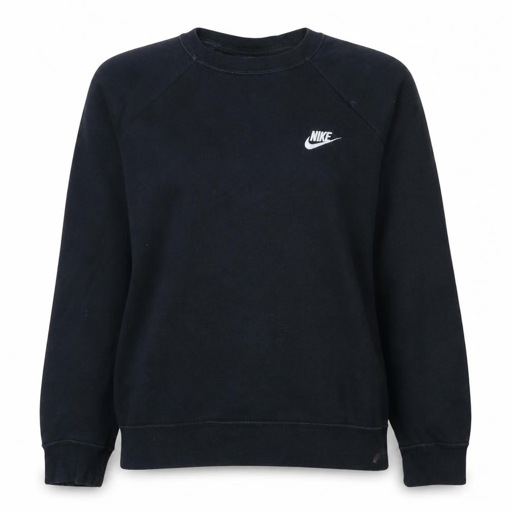 Nike Women Black Large Pullover Crew Neck Sweatshirt