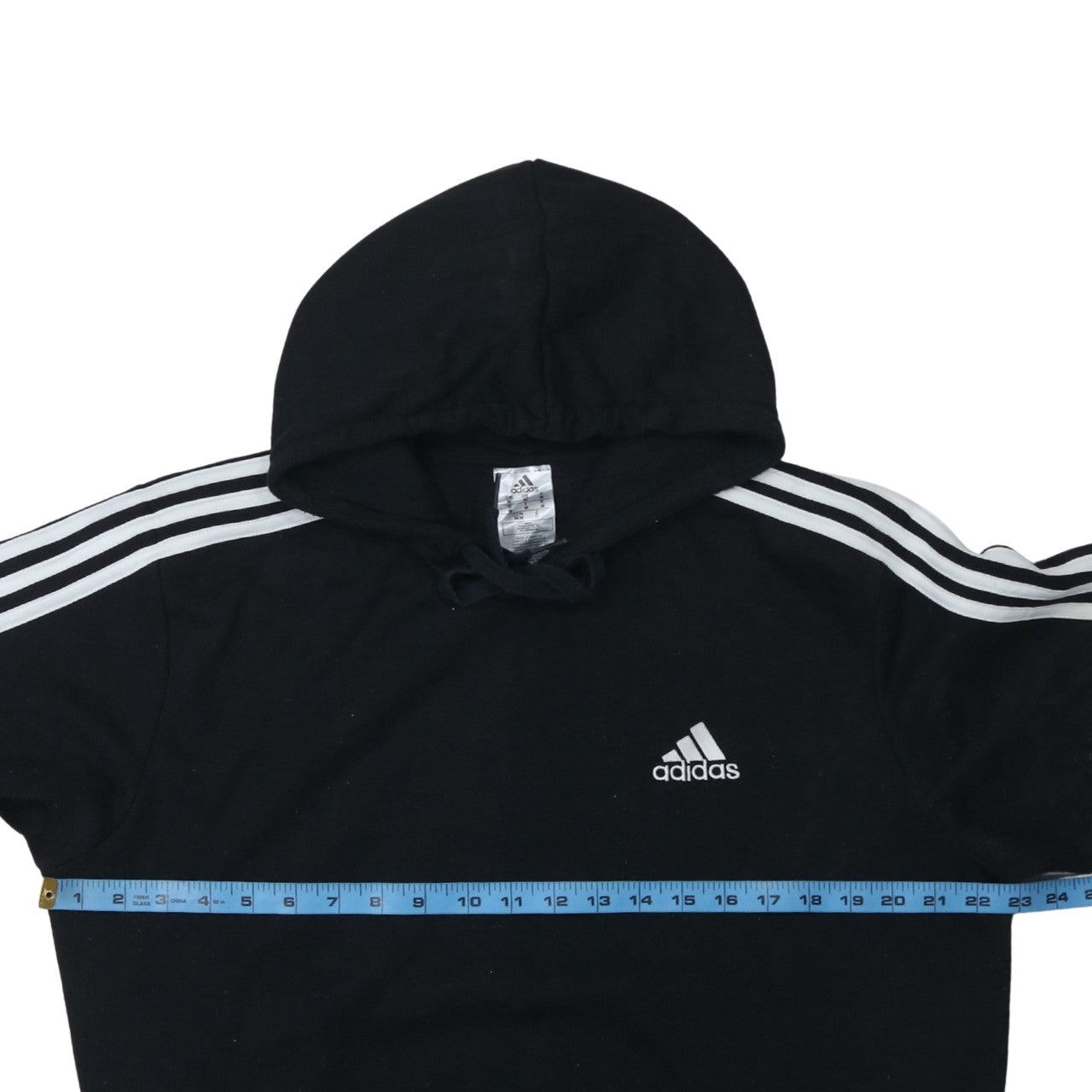 Adidas Men's Black Pullover Hoodie Size M Regular Fit Sportswear