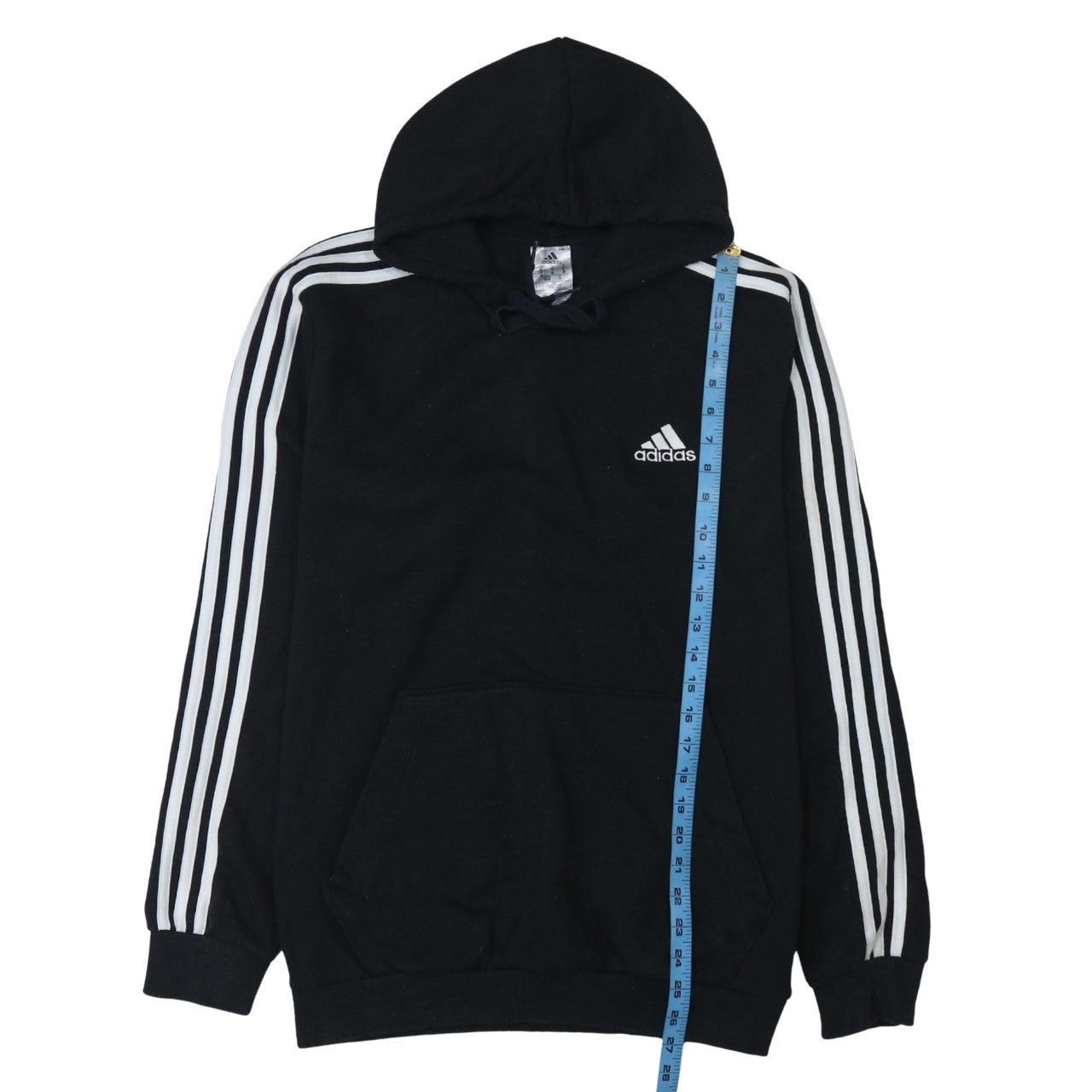 Adidas Men's Black Pullover Hoodie Size M Regular Fit Sportswear