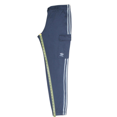 Adidas Men's Blue Cargo Jogger Trousers Size M Regular Fit