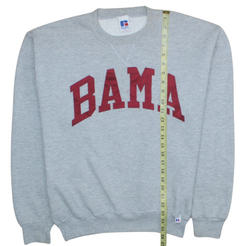 Russell Athletic Womens Grey BAMA Crew Neck Pullover Sweatshirt Size M