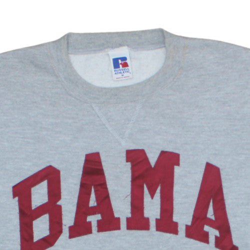 Russell Athletic Womens Grey BAMA Crew Neck Pullover Sweatshirt Size M