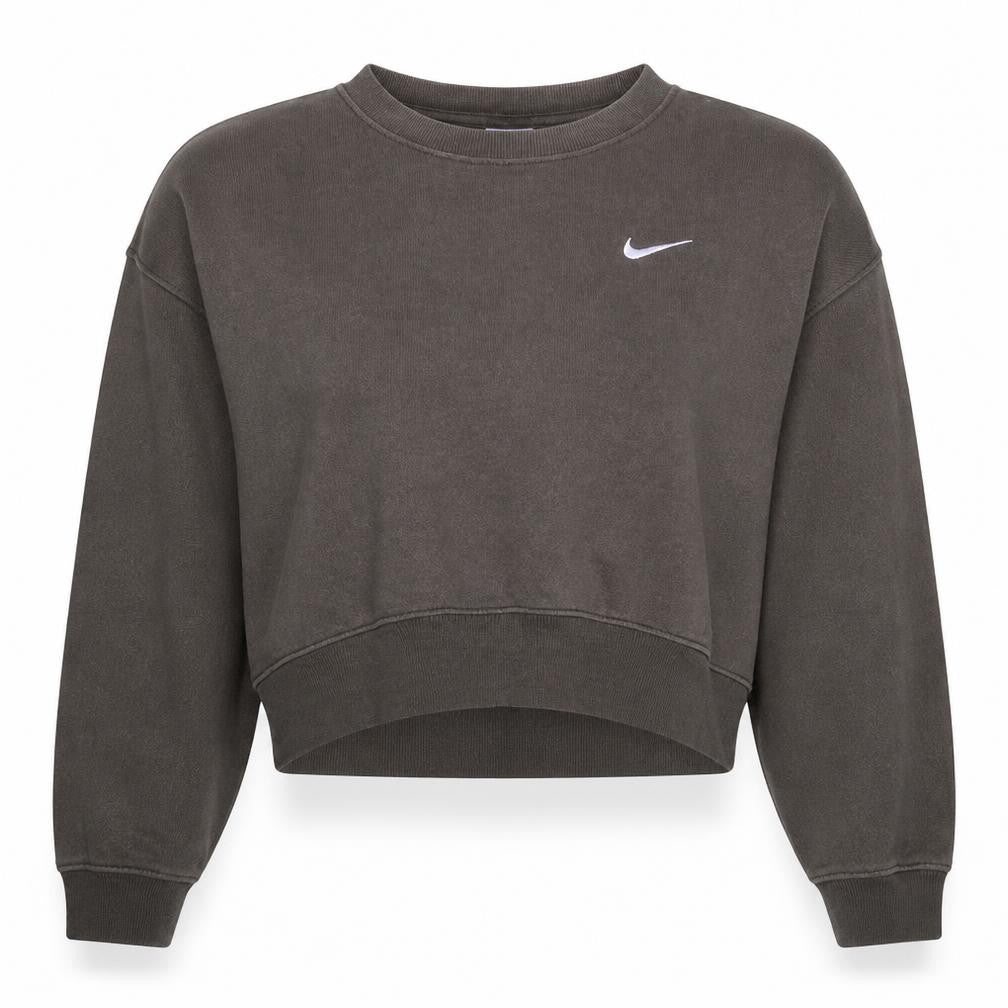 Nike Womens Brown Crew Neck Pullover Sweatshirt Size M