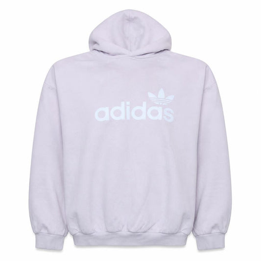 Adidas Womens Pink Hooded Pullover Sweatshirt Size 4 UK Cotton Blend