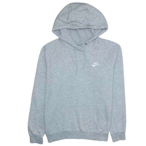 Nike Men's Grey Pullover Hoodie M Regular Fit Fleece Sportswear