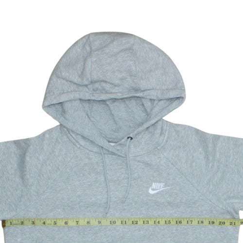 Nike Men's Grey Pullover Hoodie M Regular Fit Fleece Sportswear