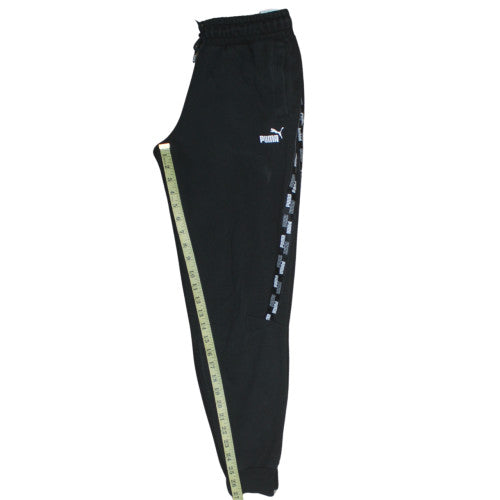 Puma Boys Black Jogger Trousers 13-14 Years Elastic Waist Sportswear